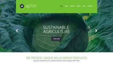 Agriculture WordPress theme