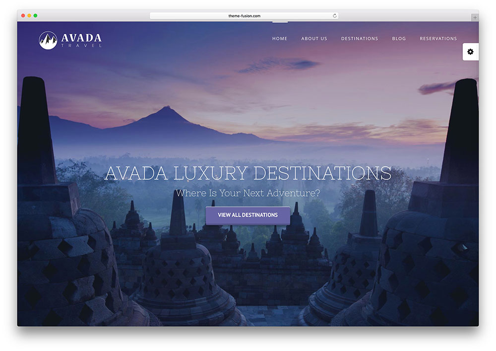 avada - fullscreen travel agency theme
