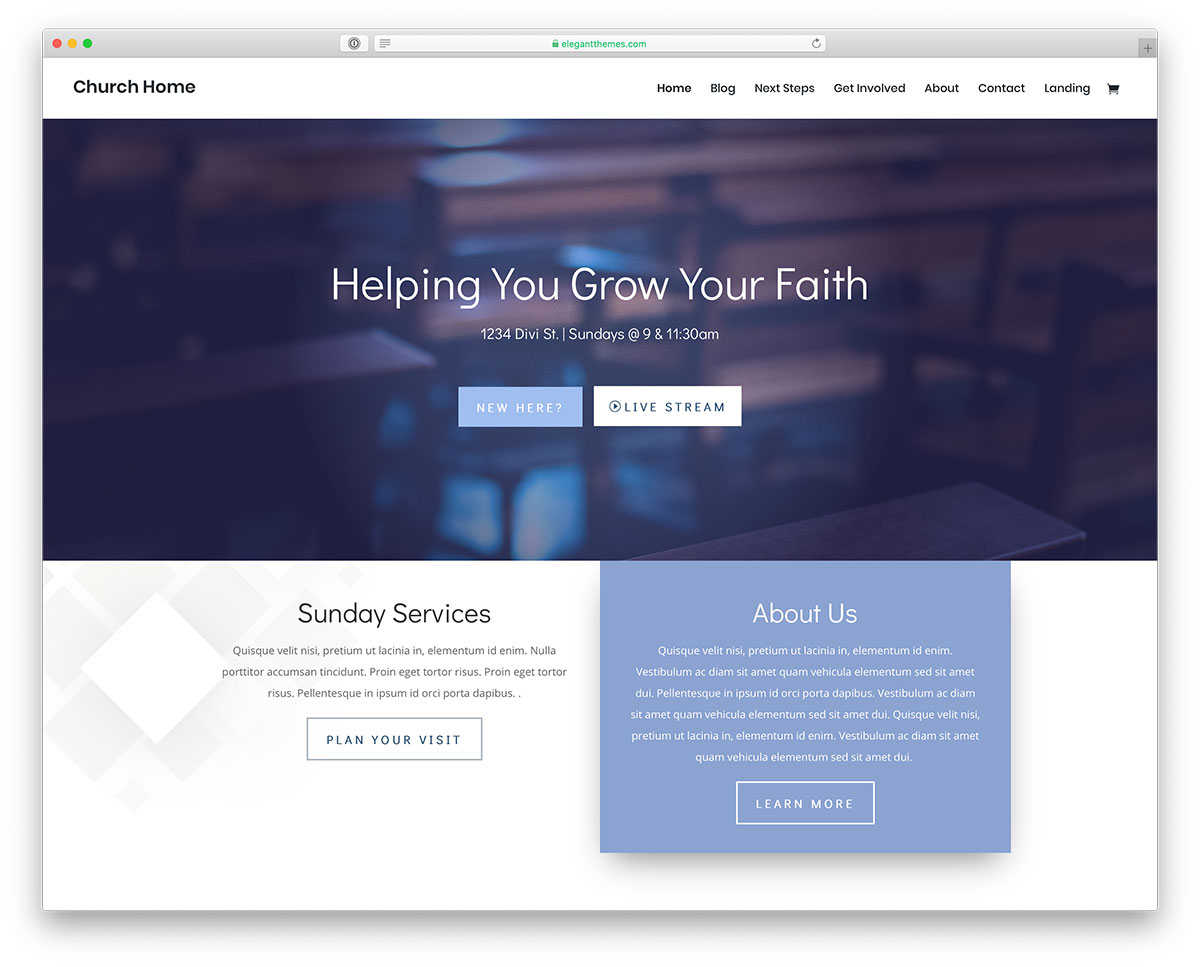 Church WordPress theme