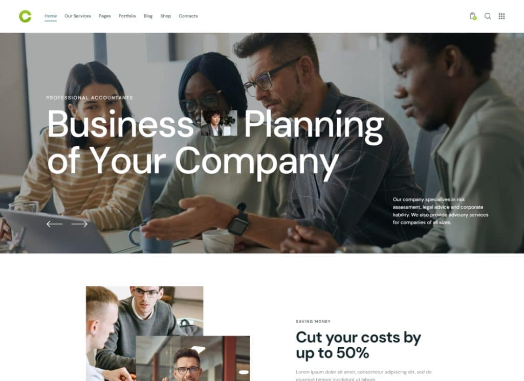 Consultor | A Business Financial Advisor WordPress Theme