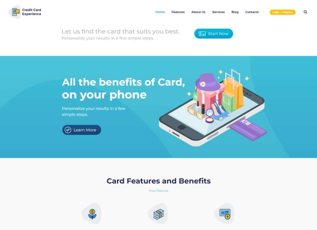 Credit Card Experience | Loan Company and Online Banking WordPress Theme