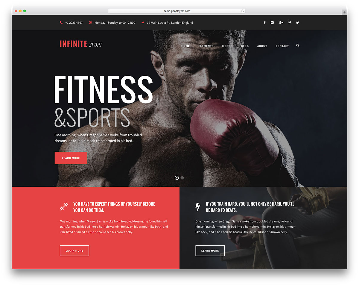 infinite-fitness-wordpress-website-template
