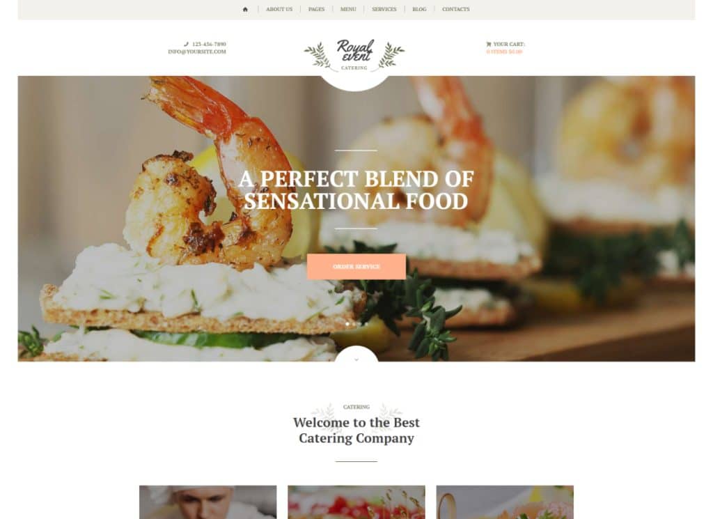 Royal Event - Wedding Planner & Catering Company WordPress Theme