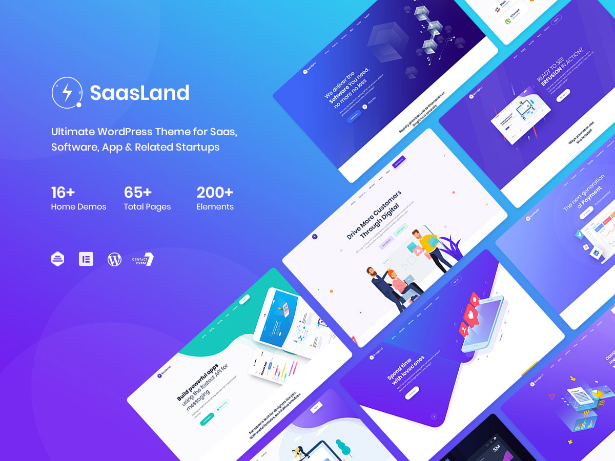 SaaSland theme for tech startups