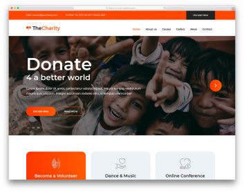 thecharity free template