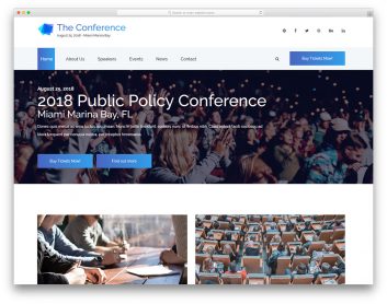 theconference free template