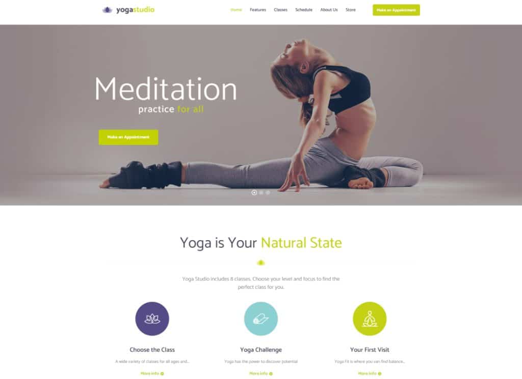Yogastudio - Gym and Healthcare WordPress Theme