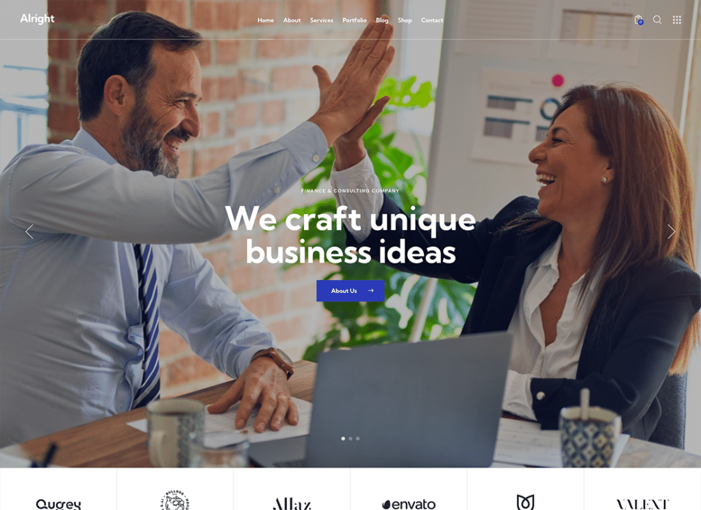 Alright - Full Site Editing Business WordPress Theme