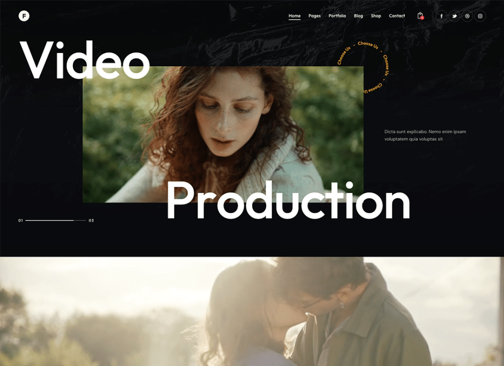 Frame - Photo & Video Production WordPress Theme