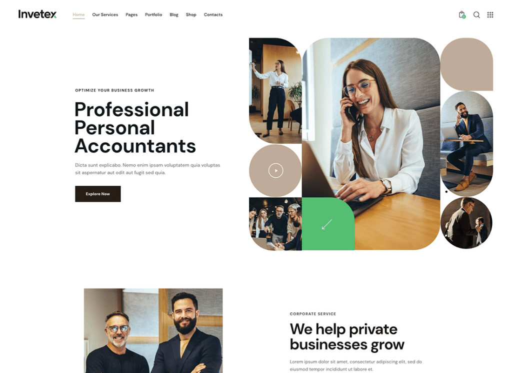 Invetex - Business Consulting & Investments WordPress Theme